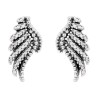 Pandora Phoenix majestic Feather Zircon Earrings Genuine ALE Silver