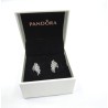 Pandora Phoenix majestic Feather Zircon Earrings Genuine ALE Silver