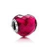 Pandora LOVE ESSENCE COLLECTION charm with faceted fuchsia rose crystal