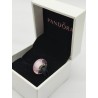 Genuine Pandora Pink Triangle Murano Glass Charm With Bubbles Charm