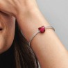 Pandora LOVE ESSENCE COLLECTION charm with faceted fuchsia rose crystal