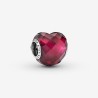 Pandora LOVE ESSENCE COLLECTION charm with faceted fuchsia rose crystal