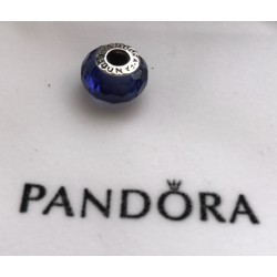 Pandora Murano Glass Charm Blue Faceted Bead Sterling Silver S925 ALE New