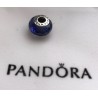 Pandora Murano Glass Charm Blue Faceted Bead Sterling Silver S925 ALE New