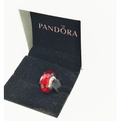 Pandora Red Fascinating Faceted Murano Charm