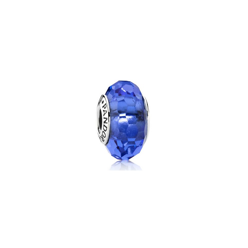 Pandora Murano Glass Charm Blue Faceted Bead Sterling Silver S925 ALE New