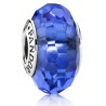 Pandora Murano Glass Charm Blue Faceted Bead Sterling Silver S925 ALE New