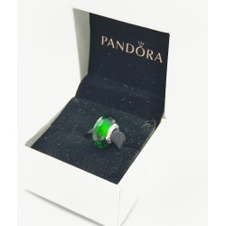 Pandora Green Murano Glass Charm with Faceted Beads, Crafted in Sterling Silver 925 ALE