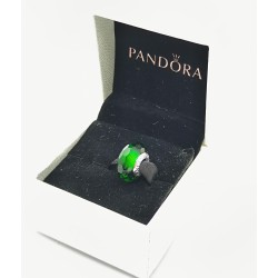 Pandora Green Murano Glass Charm with Faceted Beads, Crafted in Sterling Silver 925 ALE