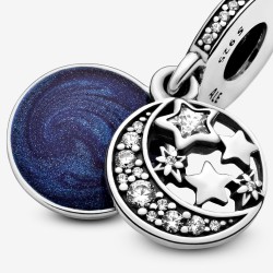 Pandora Moon & Blue Sky Dangle Charm