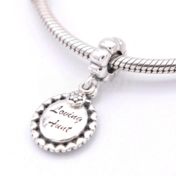 Pandora Loving Aunt Silver Bracelet Charm Dangle 791277CZ