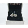 Pandora SIGNATURE SPARKLING Earrings Genuine ALE Silver Original Gft box Stud