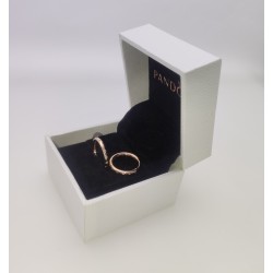 Pandora HOOP Earrings Genuine ALE ROSE GOLD Original Gift box