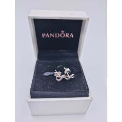 Pandora INFINITY SPARKLING Earrings Genuine ALE Silver Original Gft box Stud