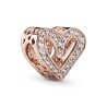 Pandora Sparkling Freehand Heart Charm