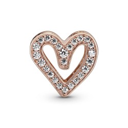 Pandora Sparkling Freehand Heart Charm