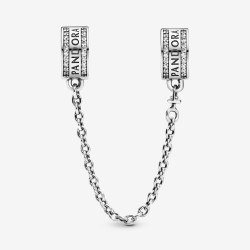 Pandora Logo Safety Chain Clip Charm 792057CZ-05