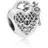 Pandora Silver Love You Lock Charm Heart and key padlock