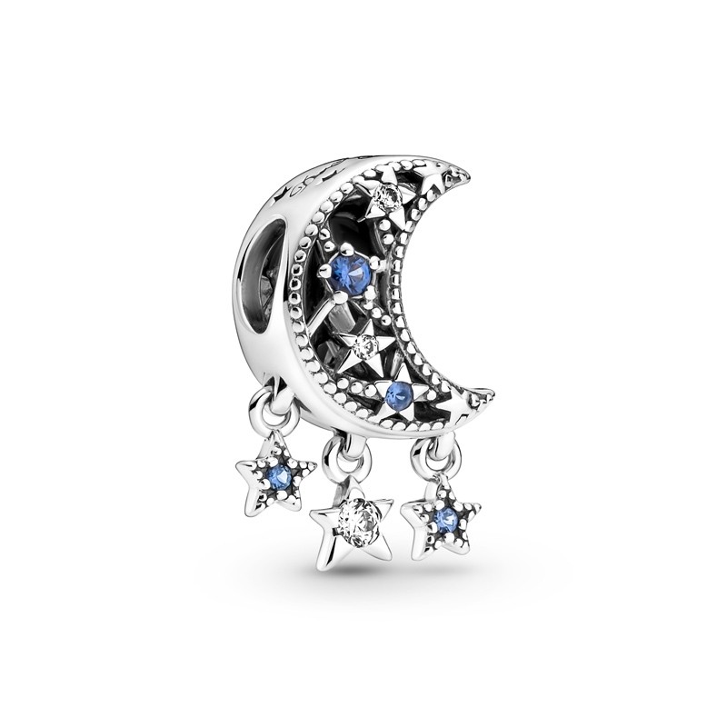 Pandora New Star Crescent Moon Charm