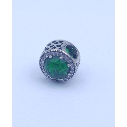 Pandora Green Crystal 925 Sterling Silver Cubic Zirconias Bead Charm