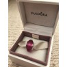 Pandora fuchsia faceted murano glass bead.