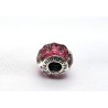 Wavy Fancy Pink Murano Glass Charm PANDORA 925 Sterling Silver Bead