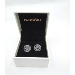 Original Pandora Sparkling Family Tree Stud Earrings Sterling Silver