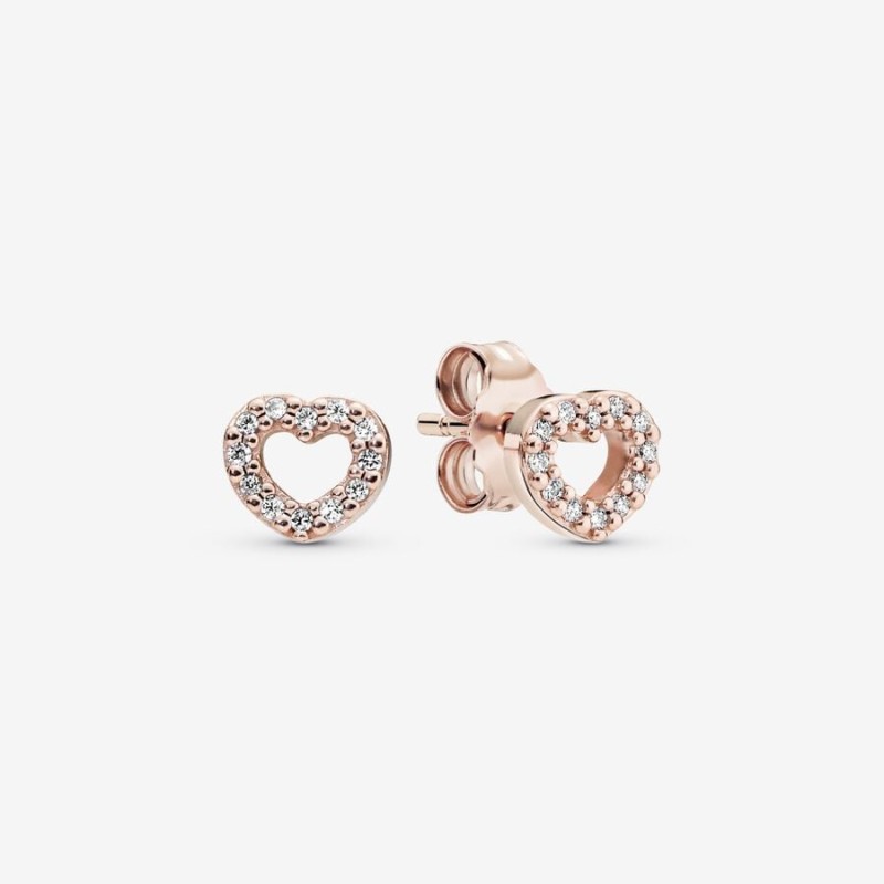 PANDORA Open Heart Stud Earrings