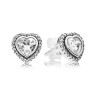 Pandora Sparkling Love Heart Stud Earrings 290568CZ New with Original Gift BOX