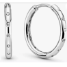 Pandora HOOP Earrings Genuine ALE Silver Original Gift box