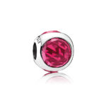 Pandora Cerise Radiant Droplet Charm, cerise, view 1