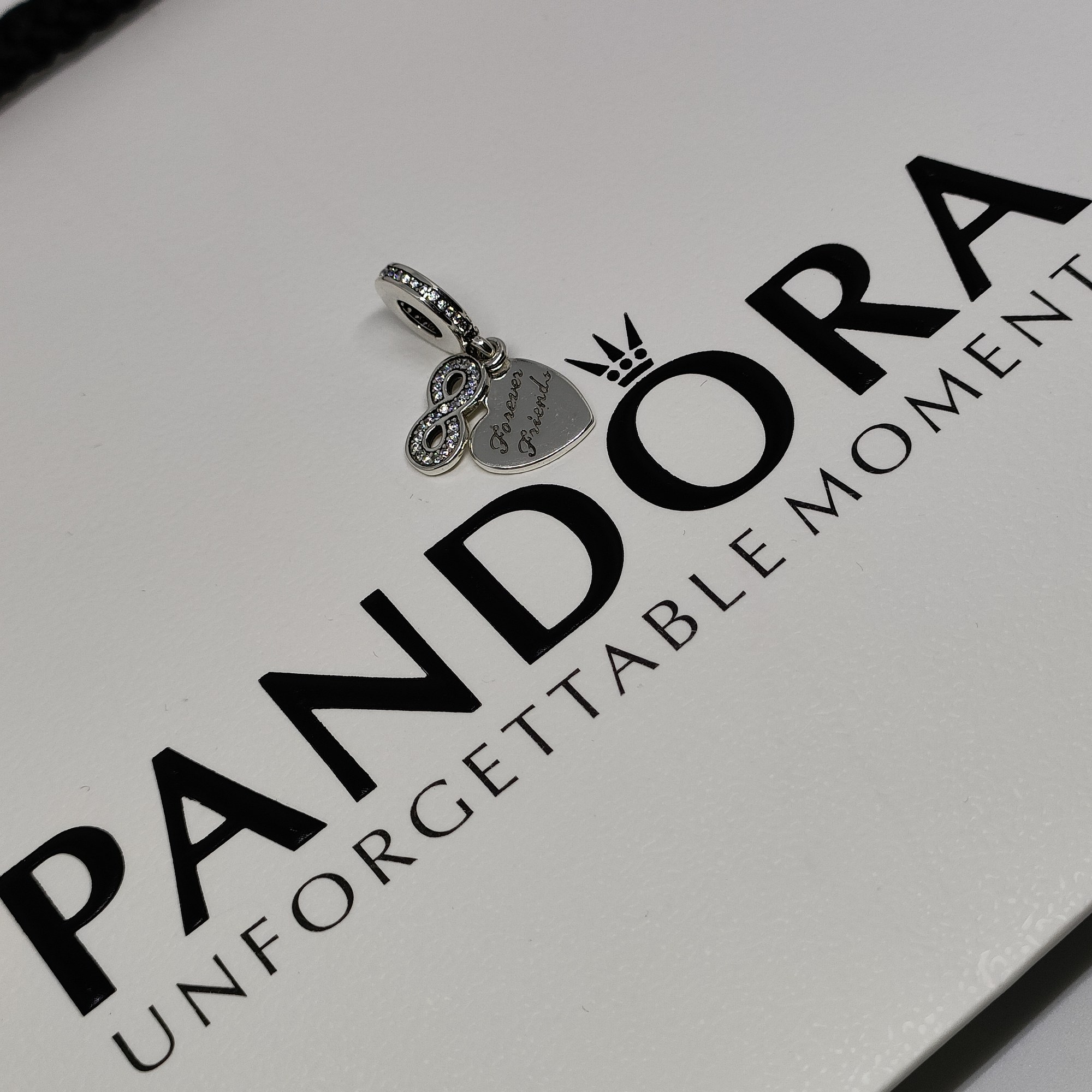 pandora forever friends dangle charm Pandora Forever Friends Dangle Charm, silver tone, view 1