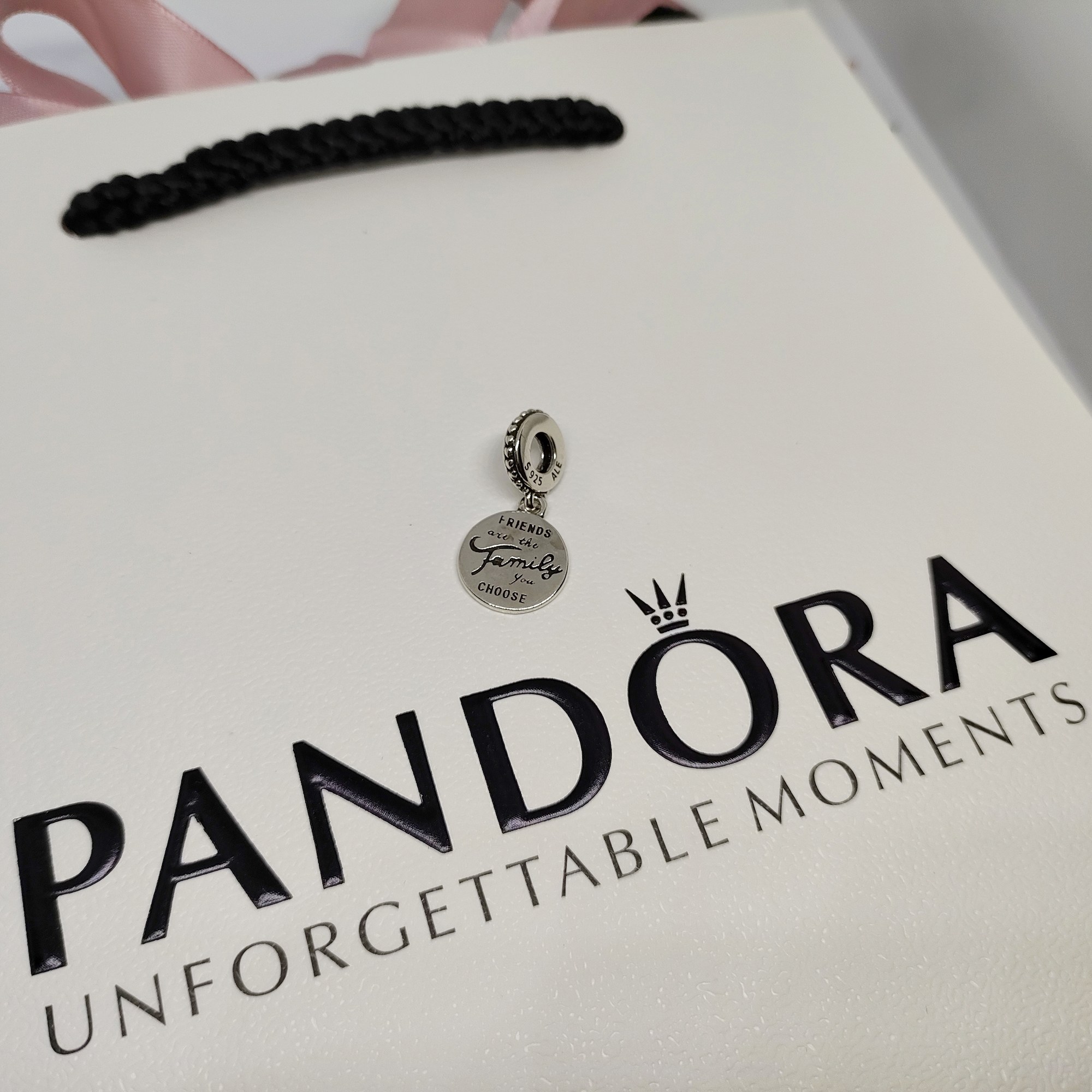 pandora friends are family dangle charm Pandora Friends Are Family Dangle Charm, silver tone, view 1