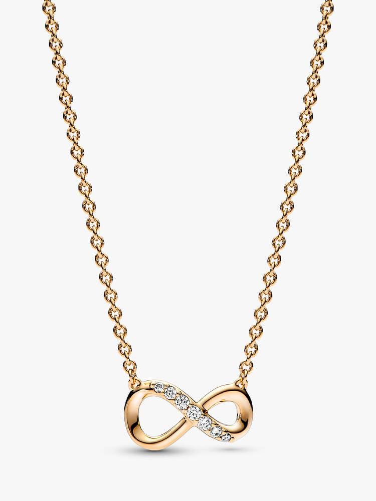 pandora infinity collier necklace Pandora Infinity Collier Necklace, gold tone, view 1