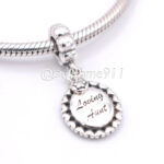 Pandora Loving Aunt Dangle Charm, silver tone, view 1