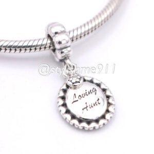 Pandora Loving Aunt Dangle Charm, silver tone, view 1