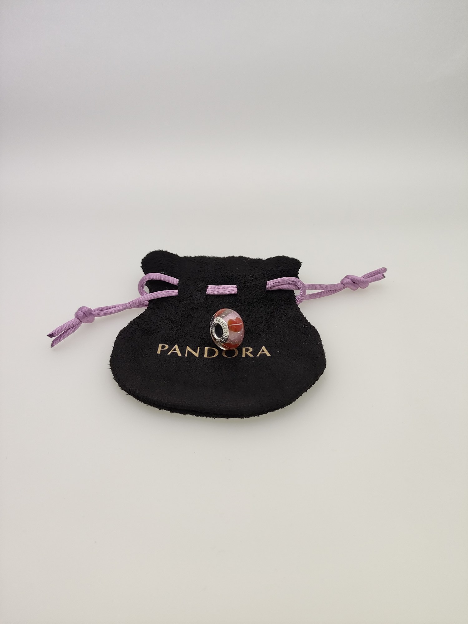 pandora pink kiss glass bead charm Pandora Pink Kiss Glass Bead Charm, pink, view 1