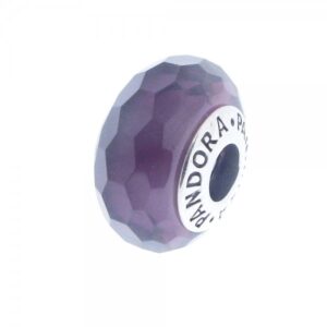 Pandora Purple Faceted Glass Bead Charm, purple, view 1