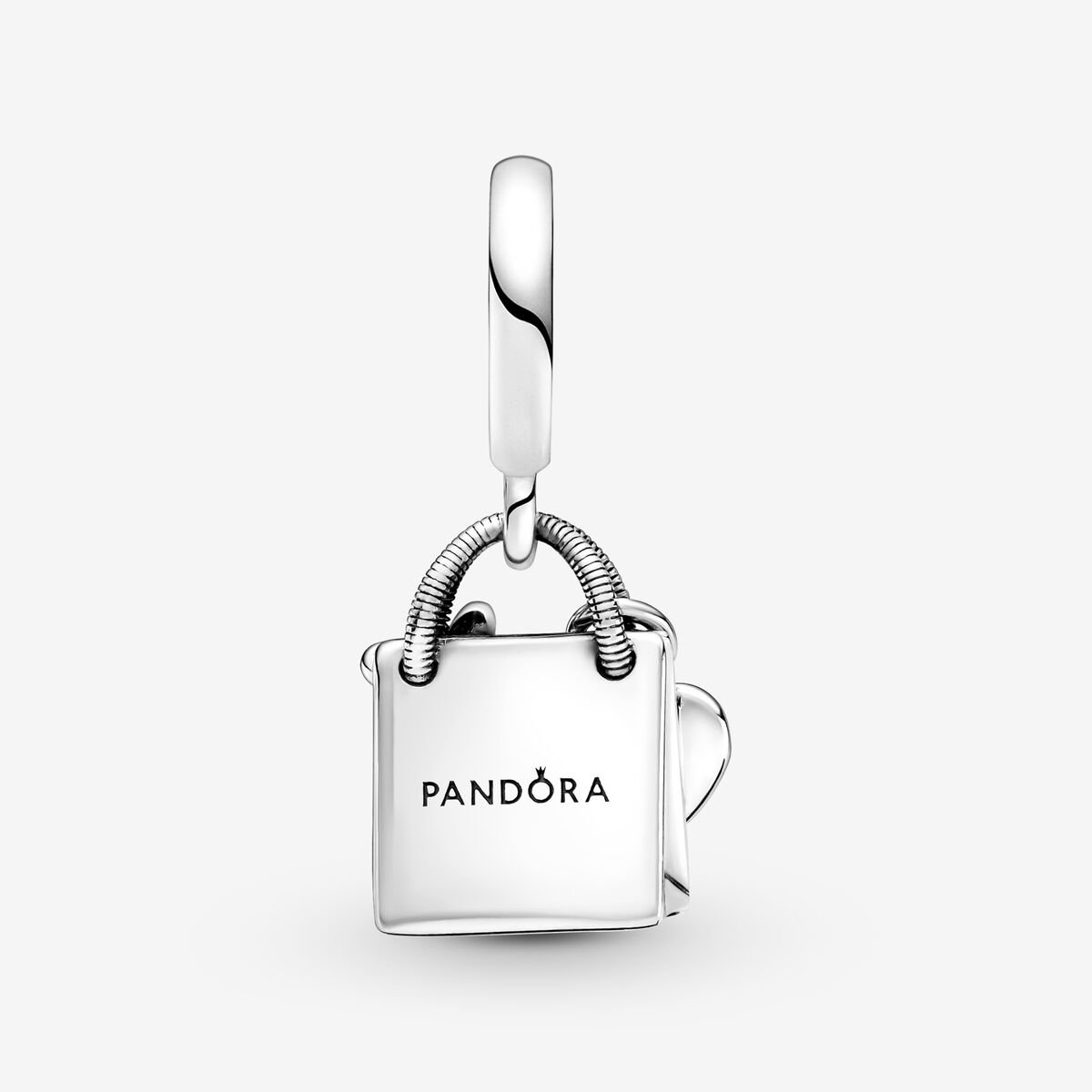 pandora shopping bag dangle charm Pandora Shopping Bag Dangle Charm, silver tone, view 2