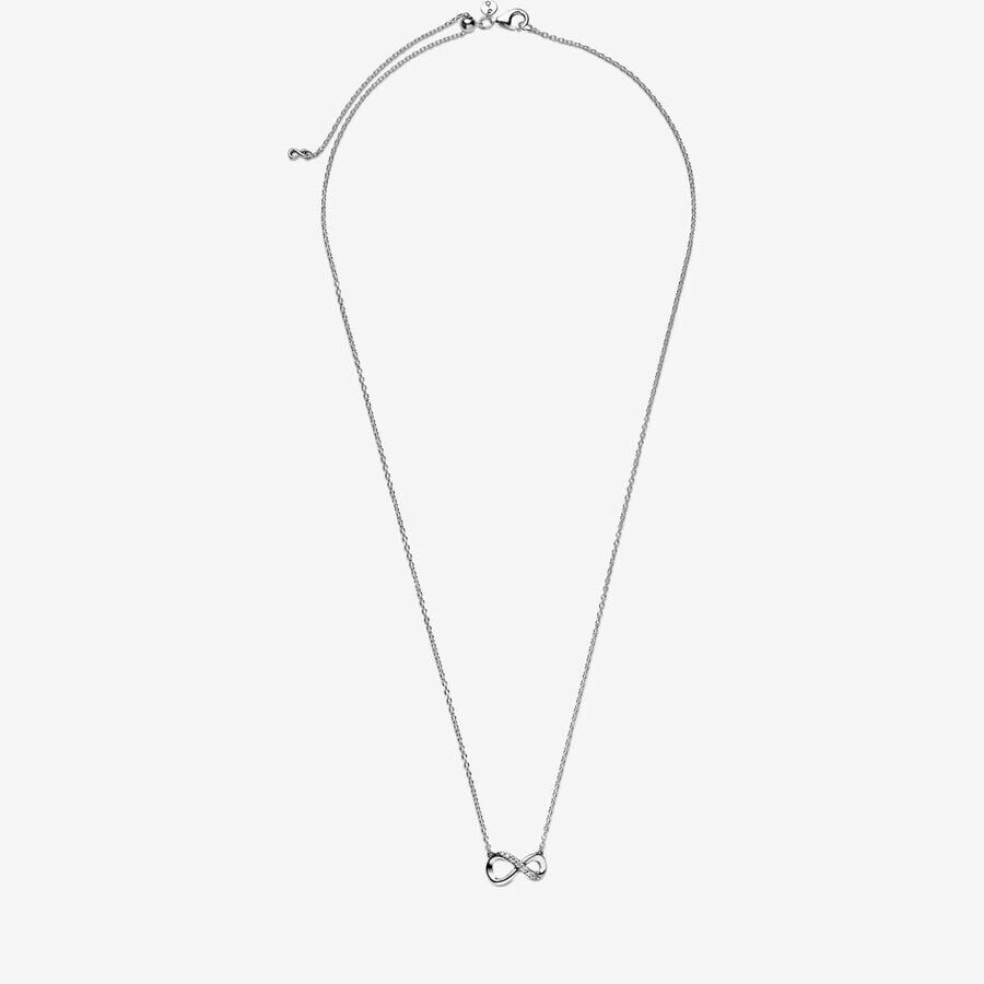pandora sparkling infinity collier necklace Pandora Sparkling Infinity Collier Necklace, silver tone, view 2