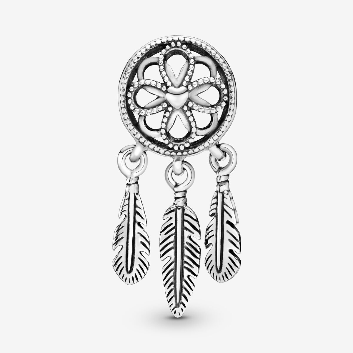 pandora spiritual dreamcatcher dangle charm Pandora Spiritual Dreamcatcher Dangle Charm, silver tone, view 2