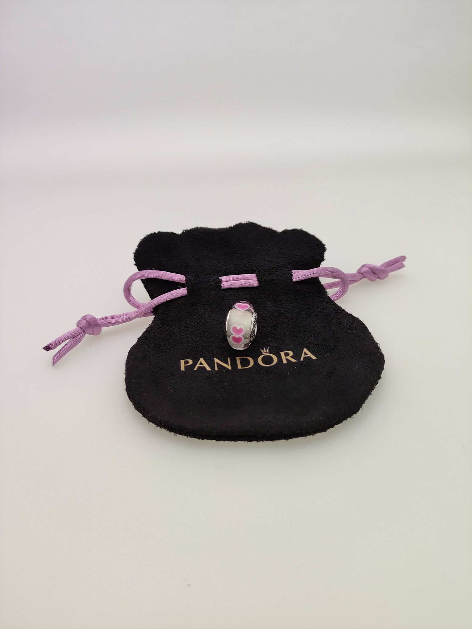 pandora wild hearts glass charm Pandora Wild Hearts Glass Charm, pink, view 2
