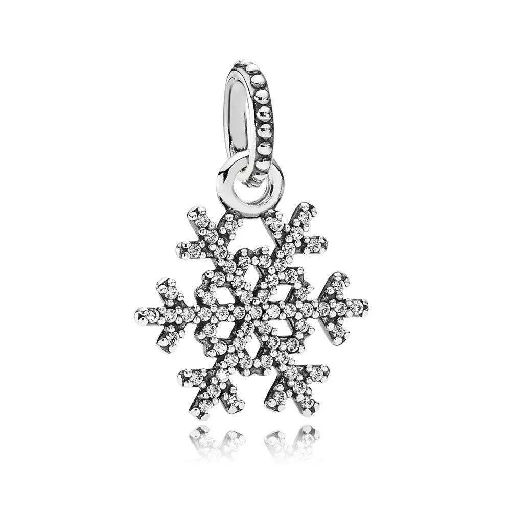 pandora winter's kiss snowflake pendant Pandora Winter's Kiss Snowflake Pendant, silver tone, view 2