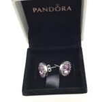 Pink Sparkling Stud Earrings, pink