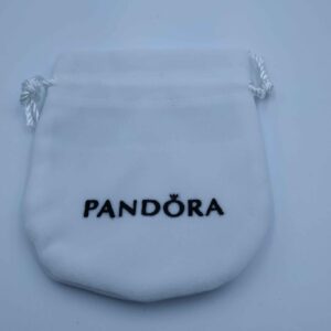White Jewellery Drawstring Pouch, white